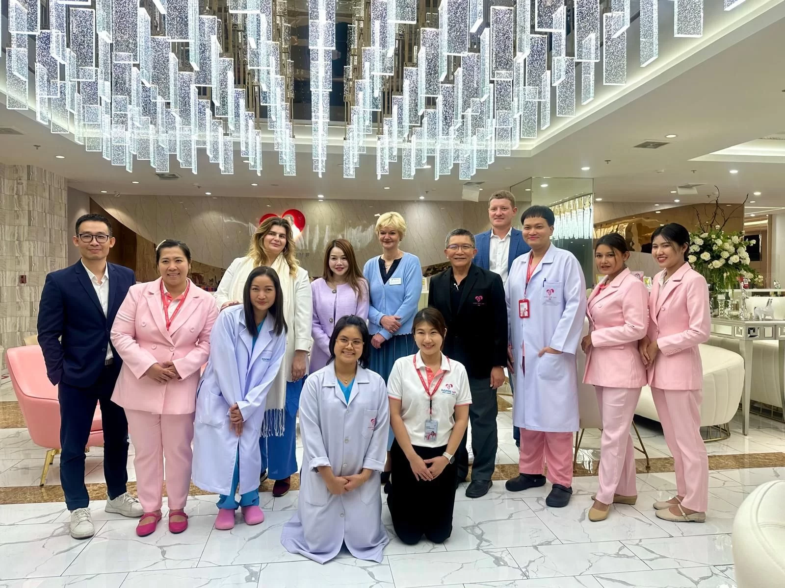 Inspire IVF staff with the international assessment team